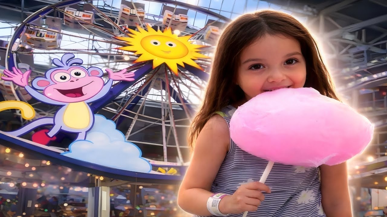 Fun Indoor Amusement Park 🎡 Armine & Adina’s Rides Day at Nickelodeon Universe.