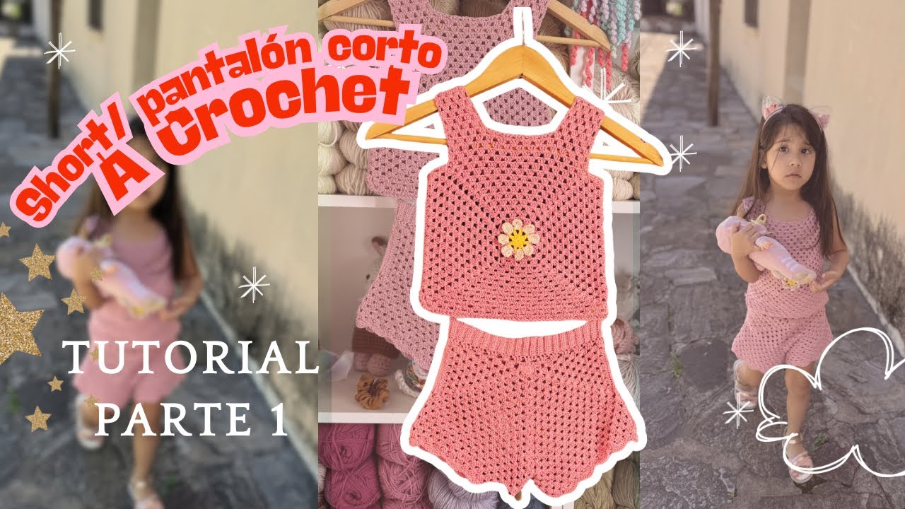 Te enseño a TEJER TU PRIMER SHORT A CROCHET