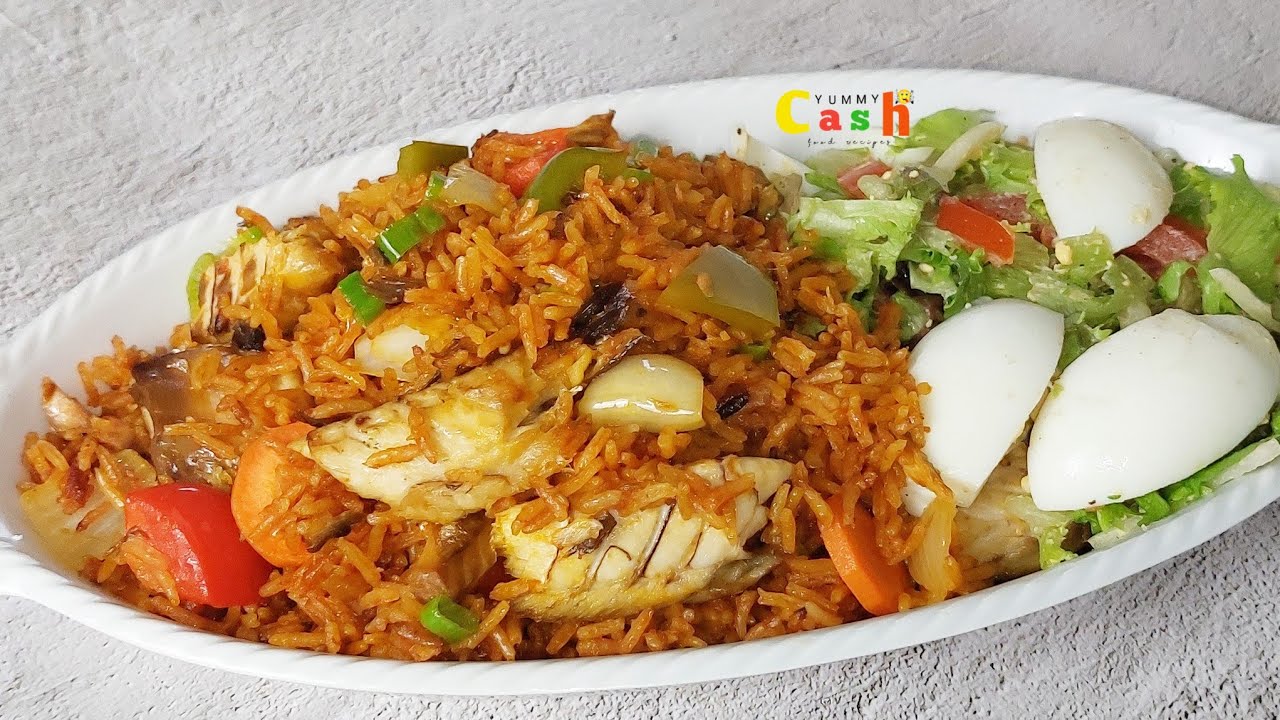 HOW TO PREPARE THE BEST GHANA BASMATI JOLLOF RICE / Smoked fish jollof rice