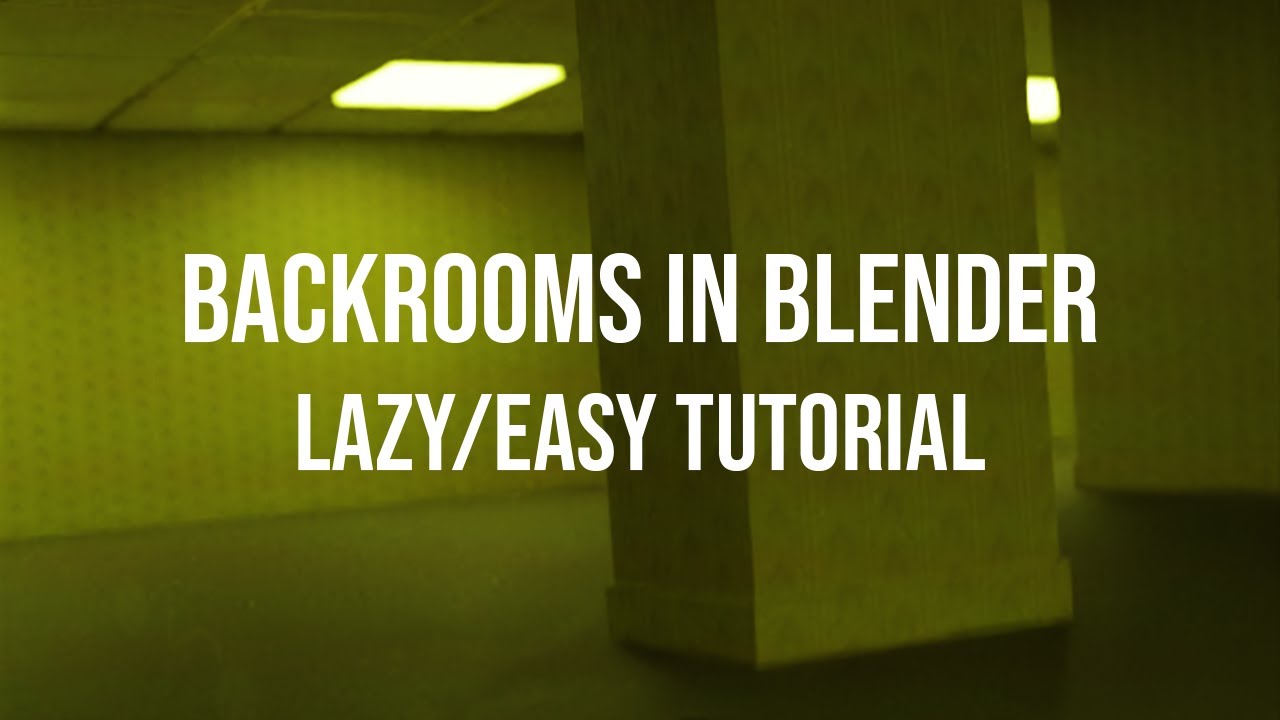 How to make a Backrooms film with Blender (Tutorial)