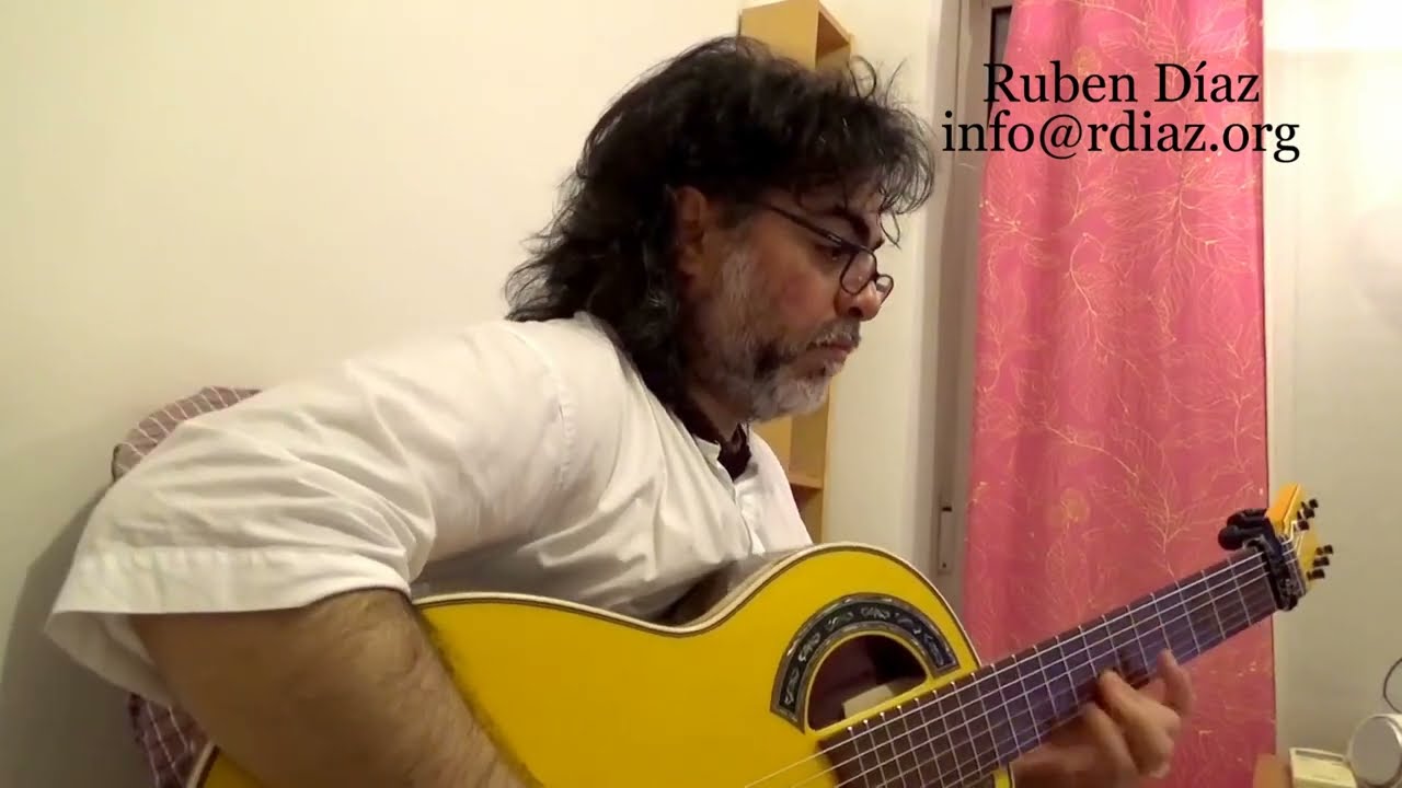 Ruben Diaz AGR 6 Advanced Flamenco Guitar Resources applied to Soft Jazz Music/Join learn via Skype