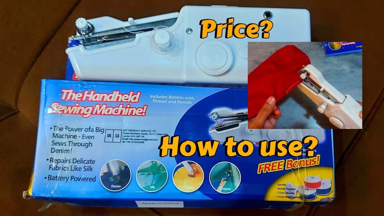 mini silai machine | how to operate Portable and cordless handheld sewing machine?