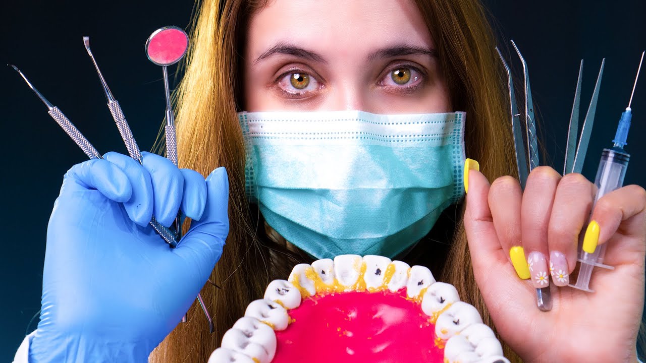 Asmr de LIMPIEZA DE DIENTES - roleplay MEDICO DENTISTA- ASMR Español - Asmr with Sasha