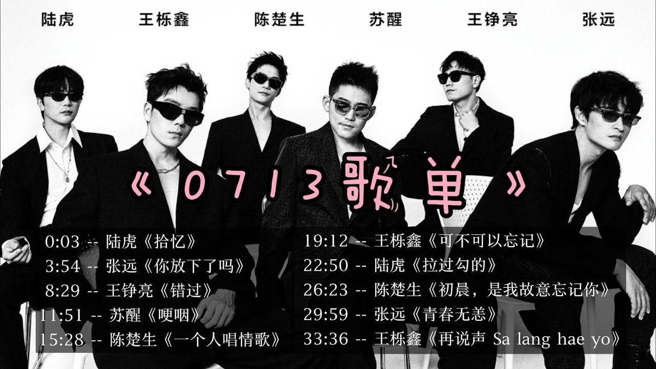【0713歌单】10首情歌合集 从伤感到清甜 + 动态歌词MV /陈楚生/苏醒/王铮亮/张远/陆虎/王栎鑫 Chinese song lyrics video