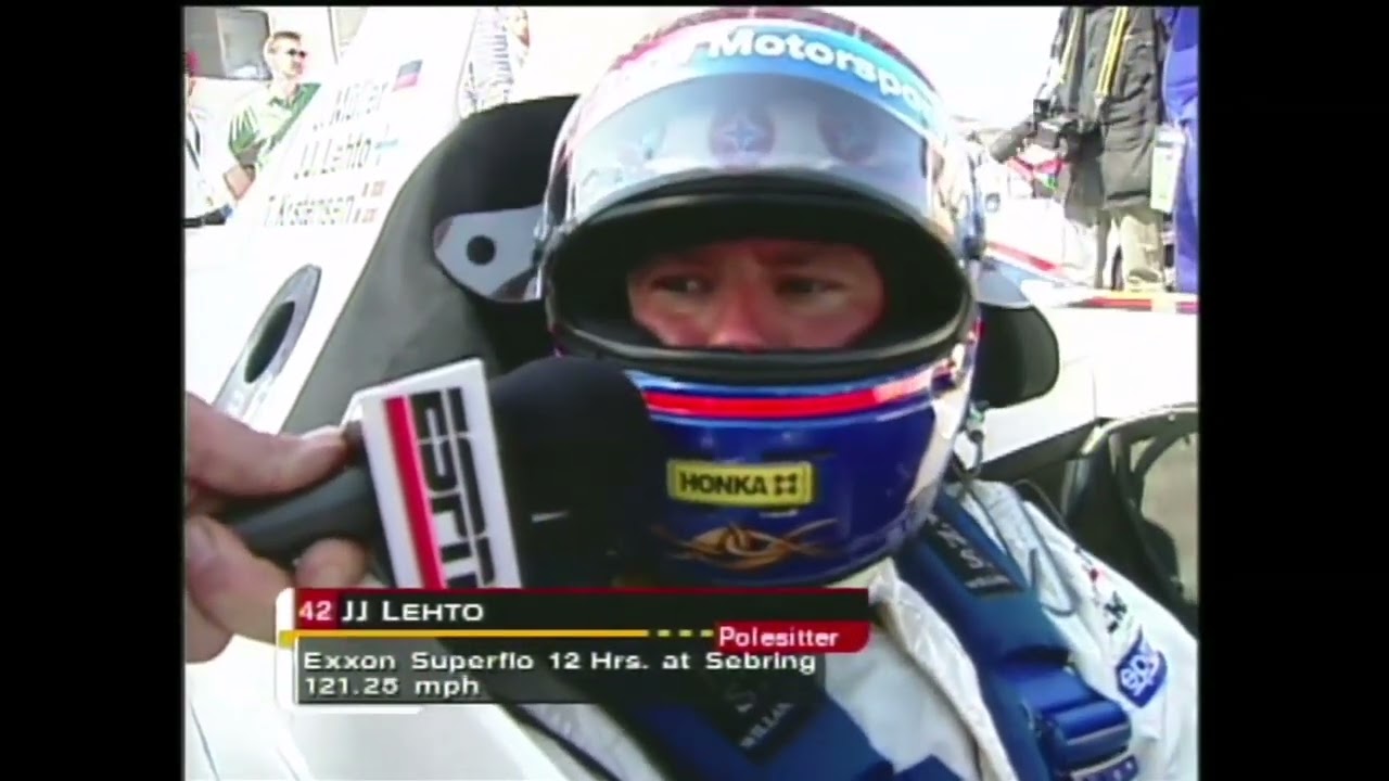 J J Lehto's interview before the start of the 1999 12 hr of Sebring