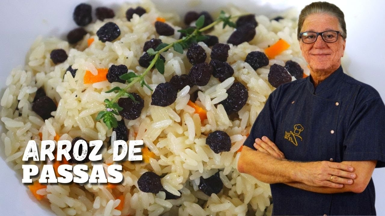 Como fazer arroz de passas para o natal | Receitas de natal | Cozinha básica | Chef Zeca