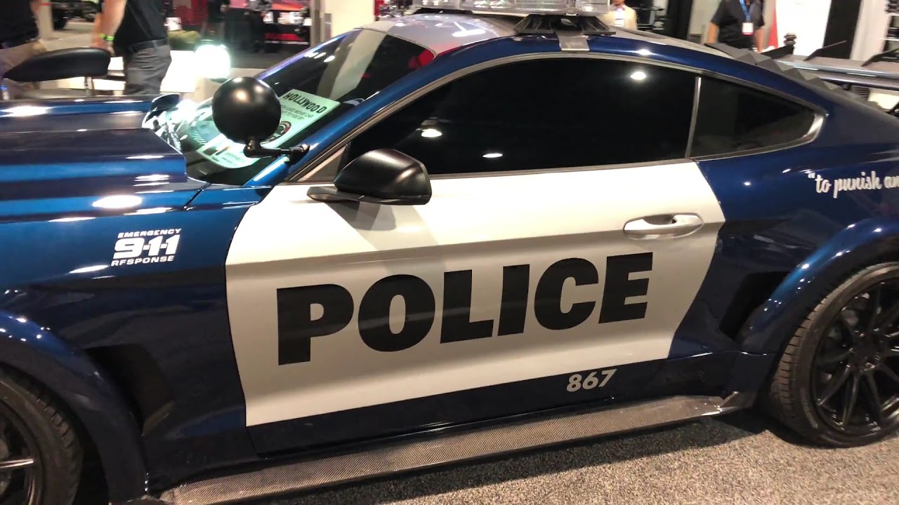 Sema Show 2018 : Ford Mustang as police car