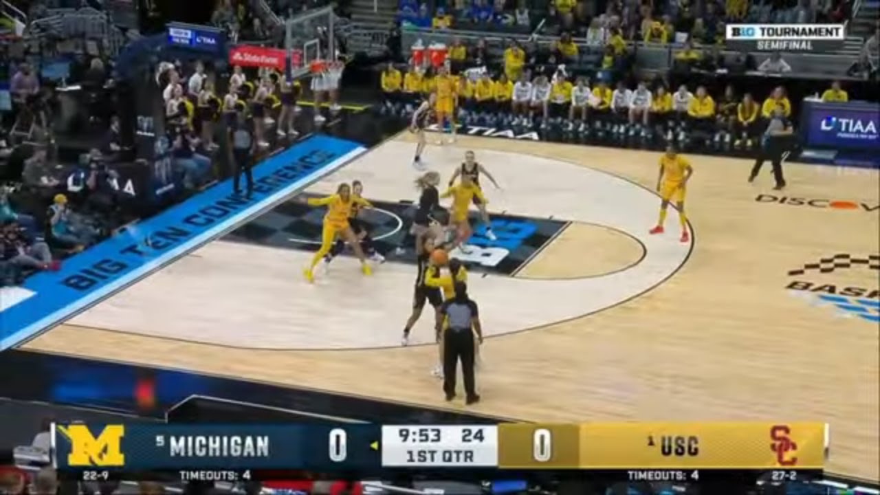 Michigan vs USC - Mar 7 2025 | Women's College Basketball | BIG Ten Tournament Semifinals