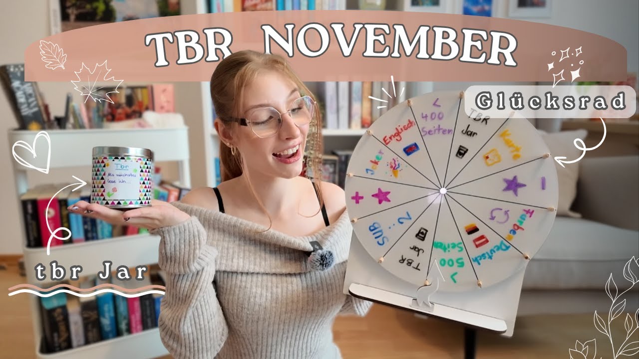 Glücksrad sucht meinen TBR aus 📚 | booktube birthday 🎉 | November 🍂🩷