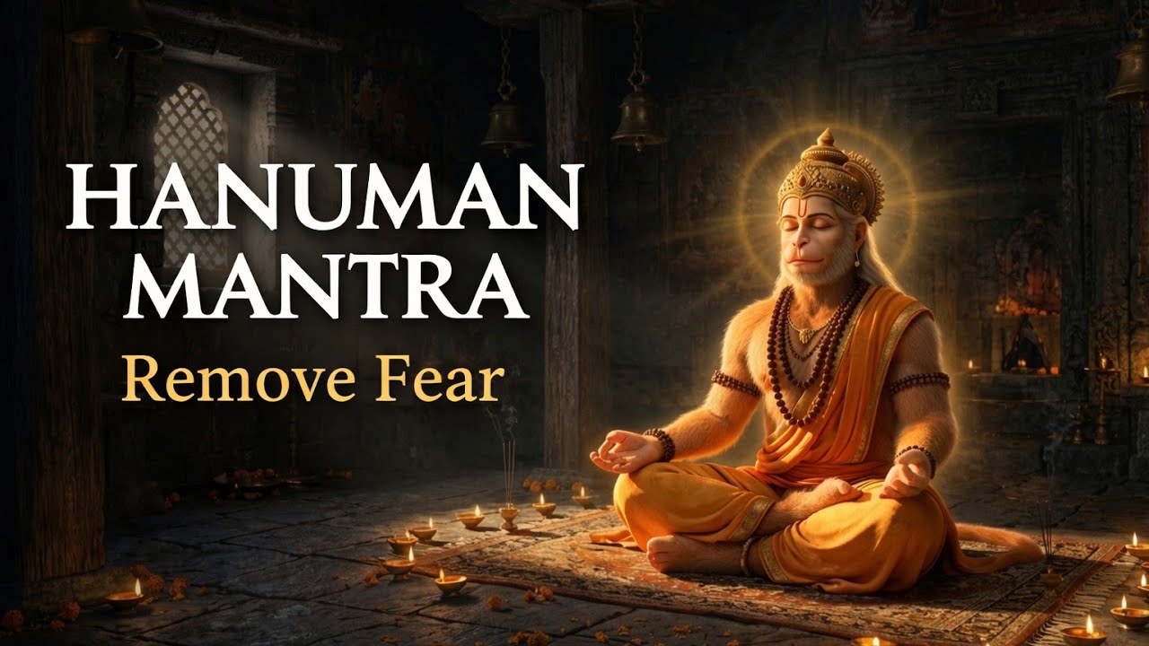  Hanuman Protection Mantra Meditation | Peace & Strength,Remove Fear & Negative Energy#HanumanMantra