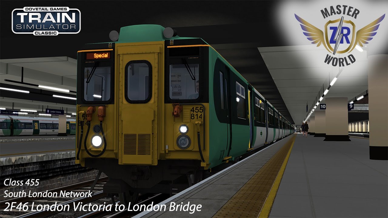 2F46 London Victoria to London Bridge - South London Network - Class 455 - Train Simulator Classic