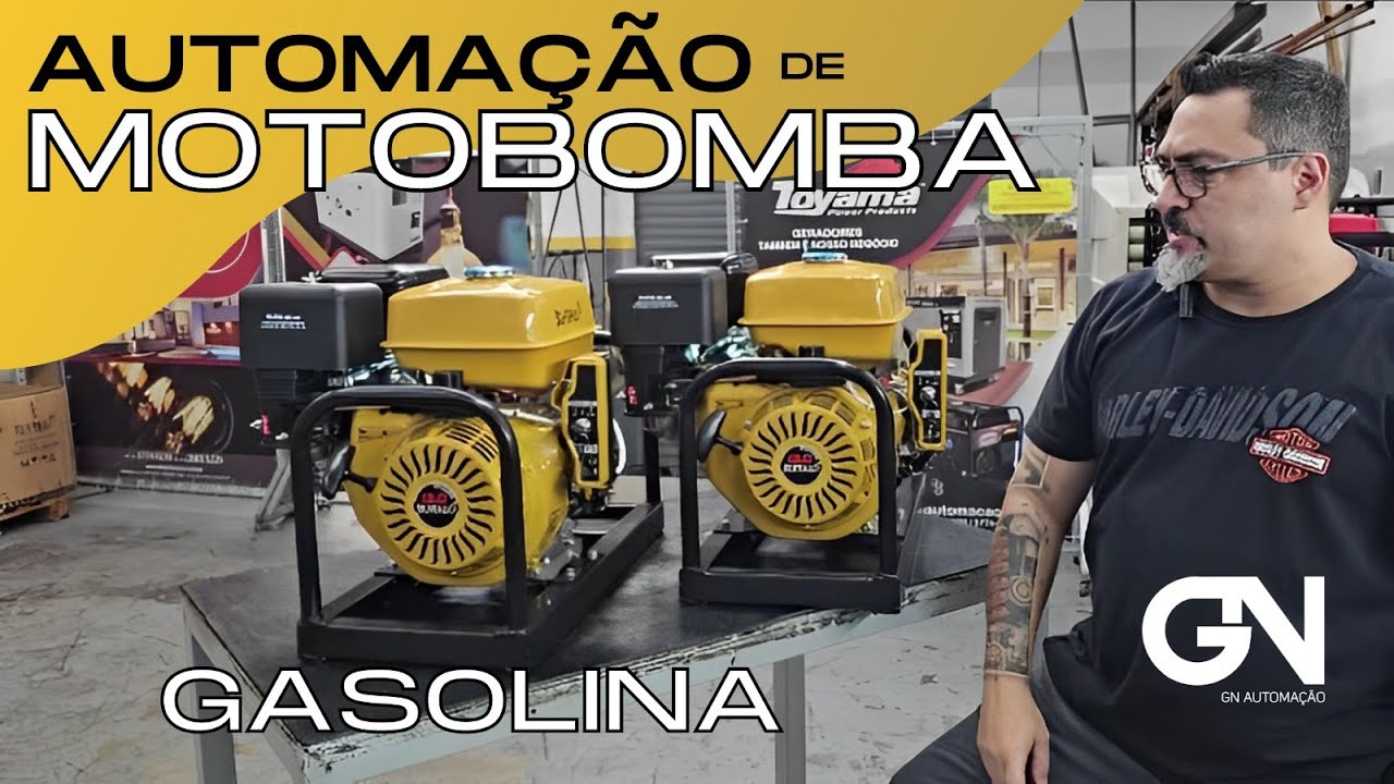 AUTOMAÇÃO MOTOBOMBA GASOLINA