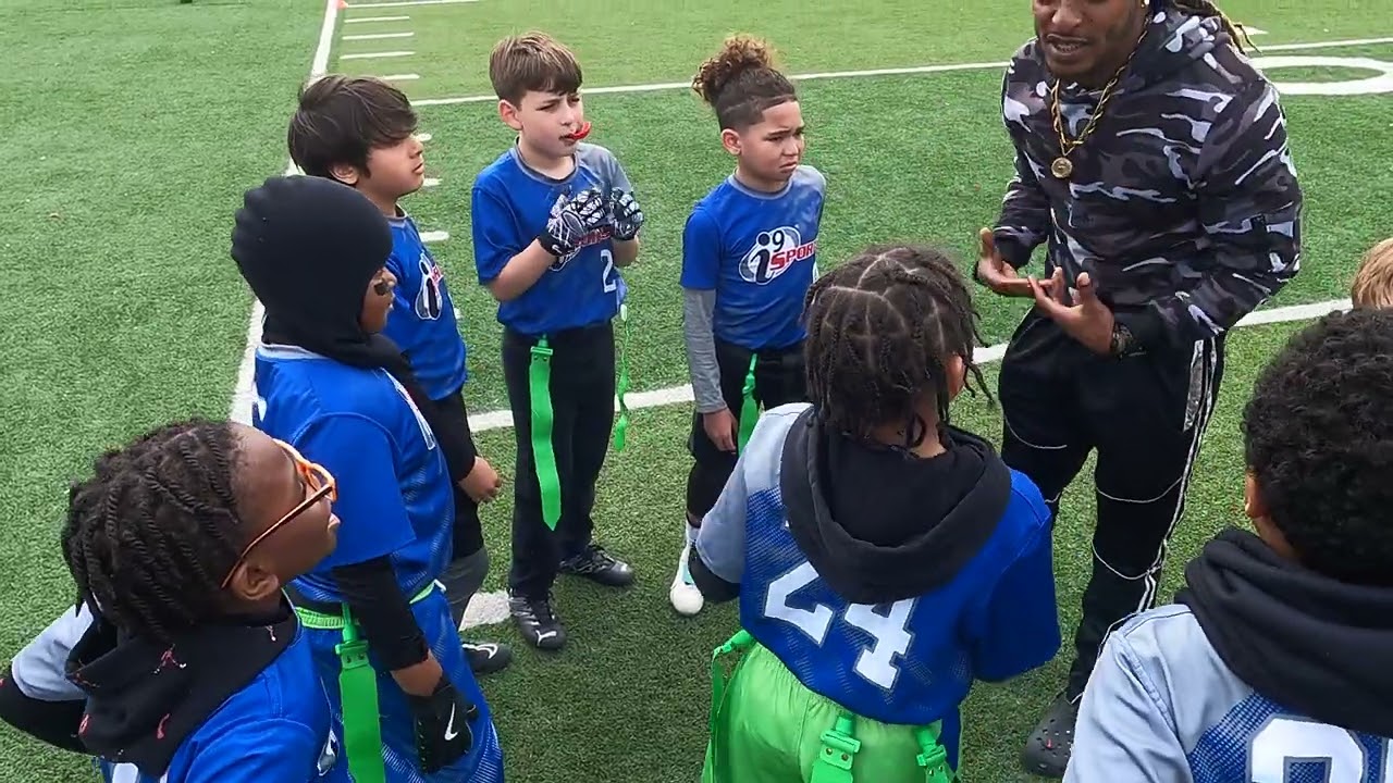 i9 Woodbridge VA Dolphins Winter 2025 7-10 Flag Football Game 6