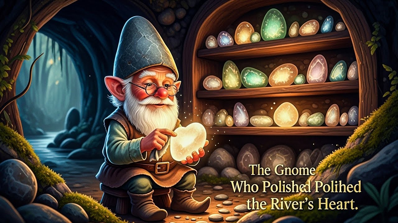 The Gnome Who Polished River Stones 💎 A Calming Bedtime Story About Memories