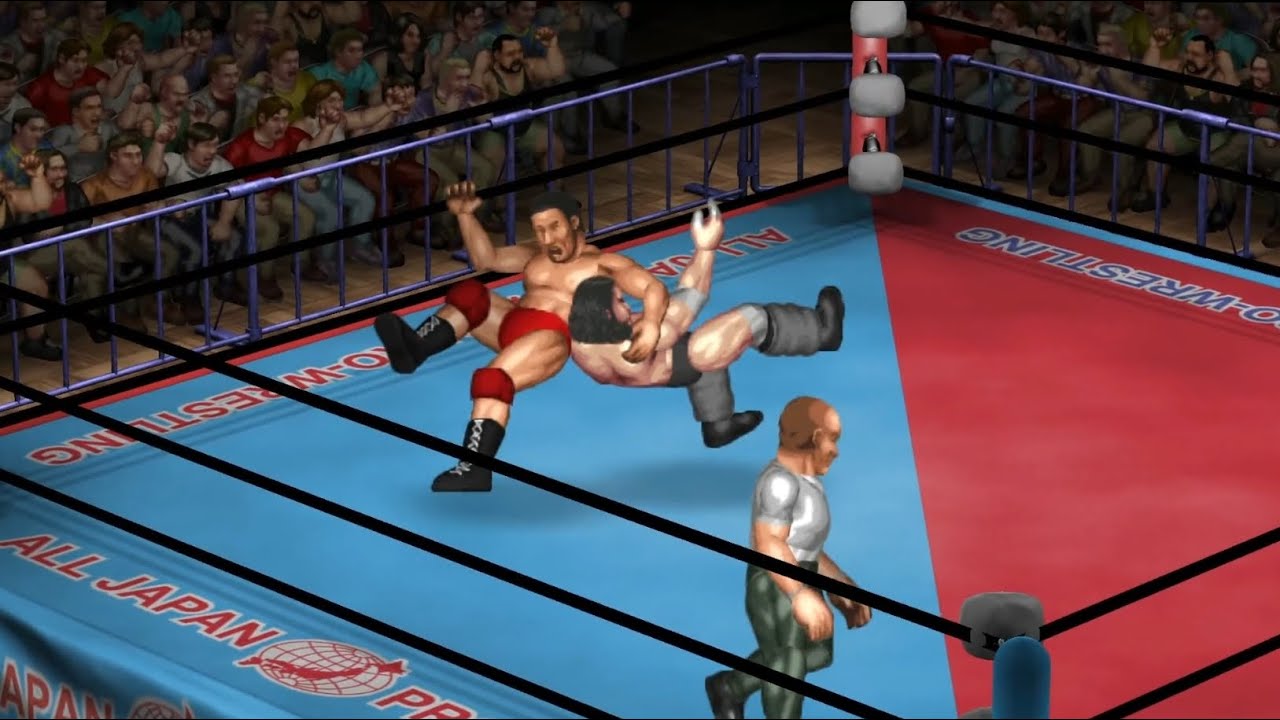 Giant Baba vs. Bruiser Brody - Modded Fire Pro Wrestling World - Highlights