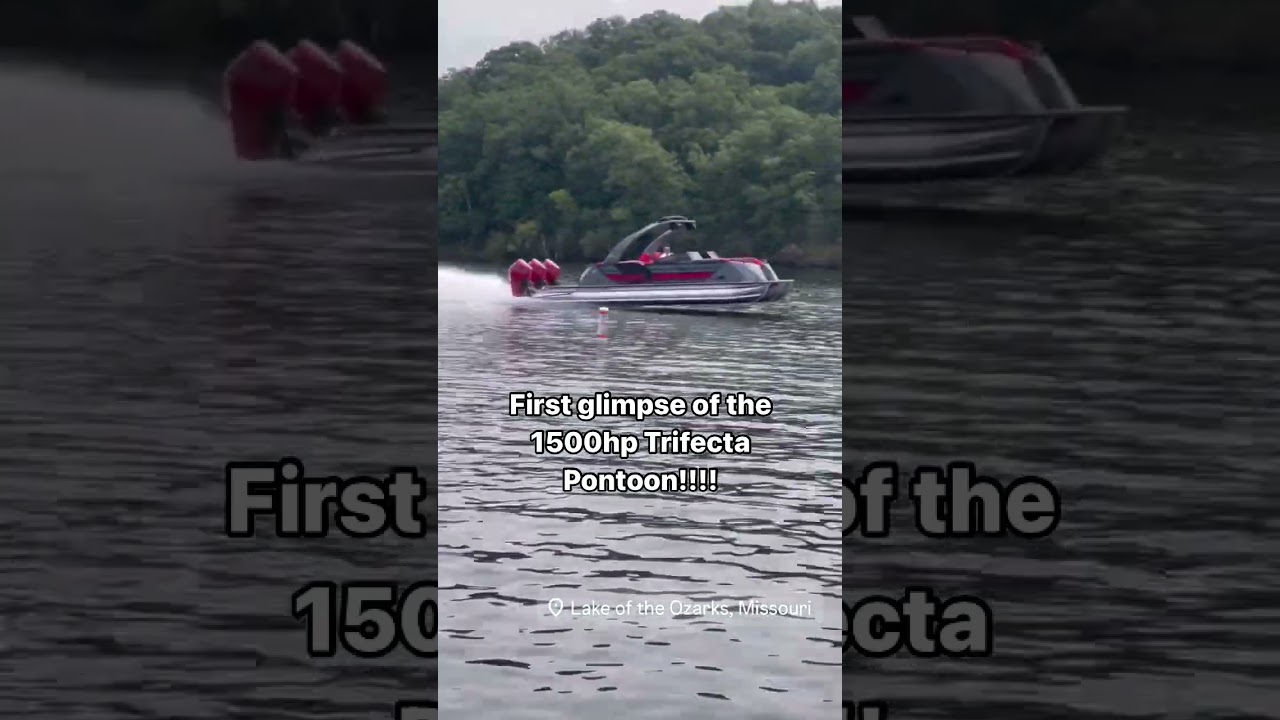 Wypr&oacute;buj silnik zaburtowy Trifecta Pontoon 3x500 na Jeziorze Ozarks! Zarezerwuj sw&oacute;j już teraz! 🚤💨