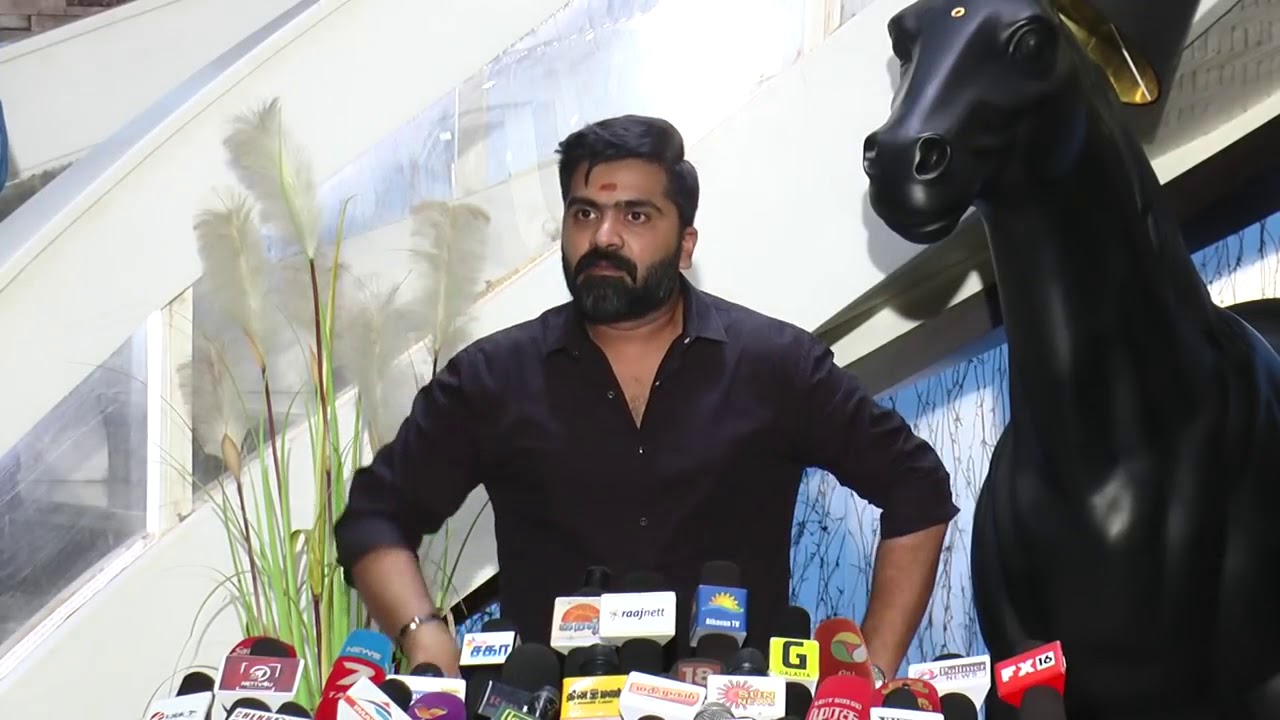 Actor Simbu Angry Press Meet Speech with Reporters about Karnataka Cauvery Issue