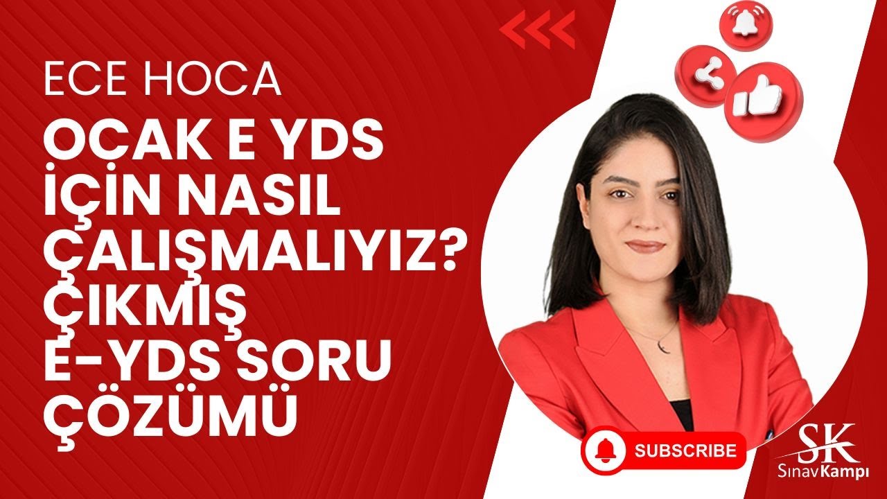 2025 ARALIK E-YDS ÇIKMIŞ SORU ÇÖZÜMÜ | ECE HOCA