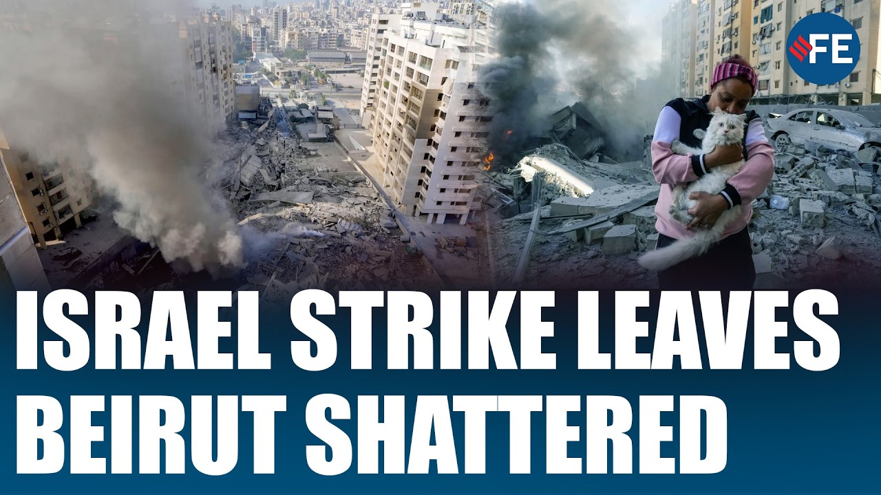 Shocking Scenes: Beirut Streets Littered With Rubble After Israeli Attack | WORLD NEWS