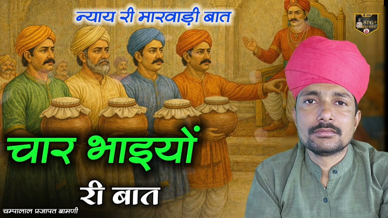 🛑 चार भाइयों री मारवाड़ी न्याय री बात || चम्पालाल प्रजापत बामणी @Champalal_prajapat 