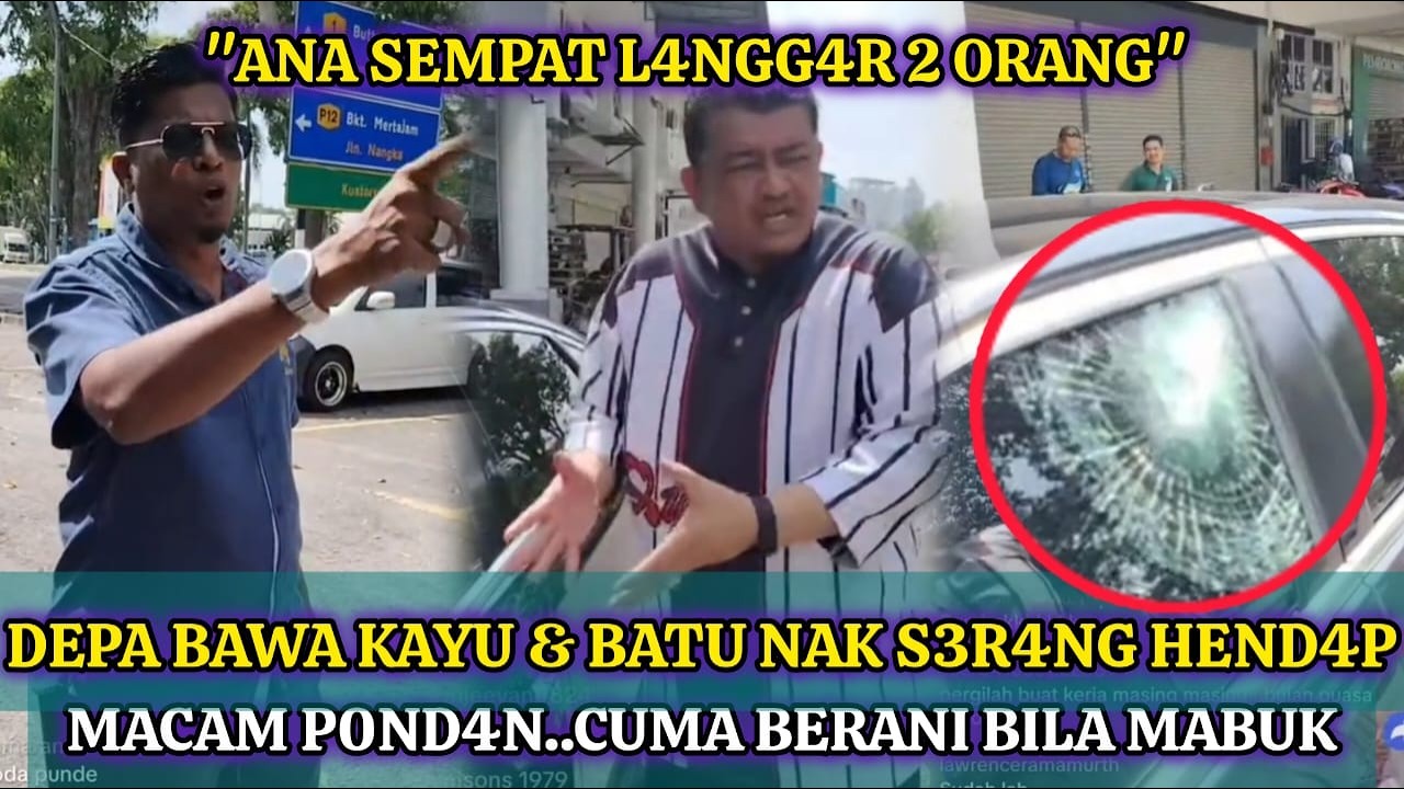 ZAMRI VINOTH DIS3R4NG, CERMIN KERETA PEC4H DIBALlNG BATU DI BUKIT MERTAJAM