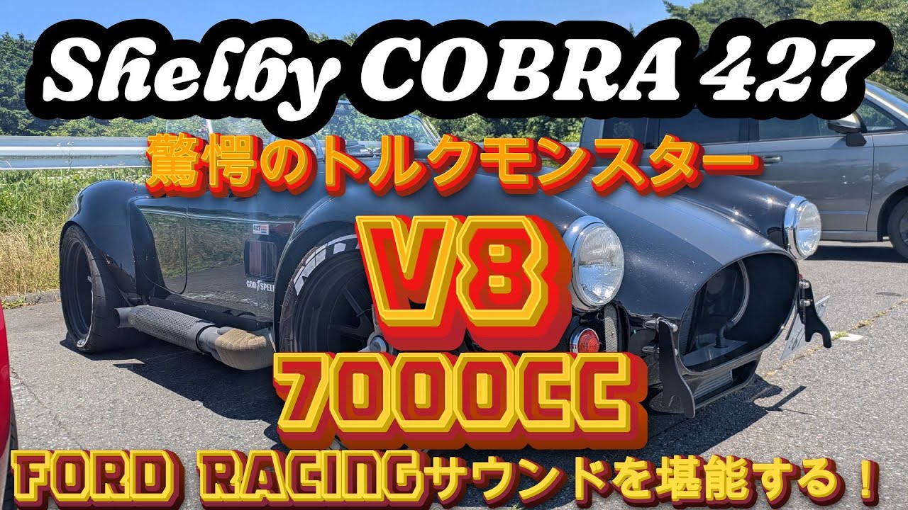 【愛車紹介/同乗編】これが本物のアメリカンマッスル７ＬＶ８サウンド！コブラ４２７の咆哮に鳥肌が立った！ビショーネの毒の免疫を持つアルファロメオ４Ｃ乗りもコブラの毒にヤラれる？！※正確にはレプリカです
