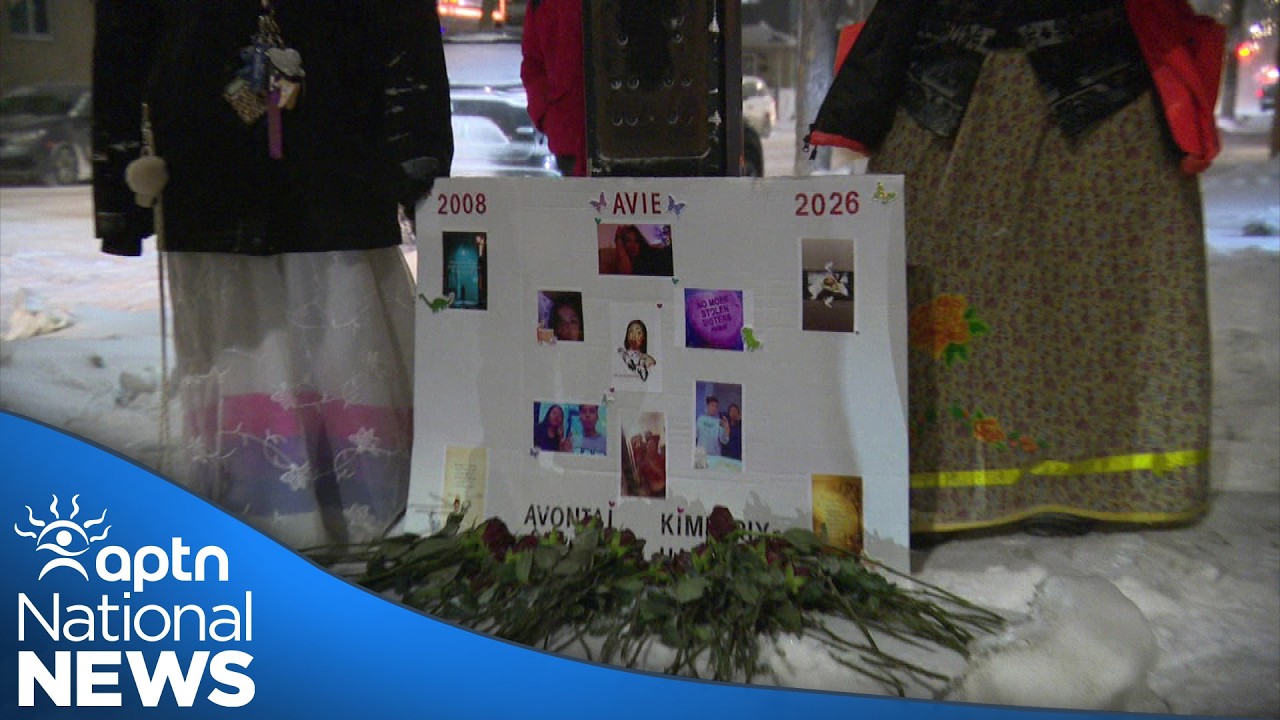 Vigil held in middle of blizzard for 18-year-old girl killed on Valentine’s Day | APTN News