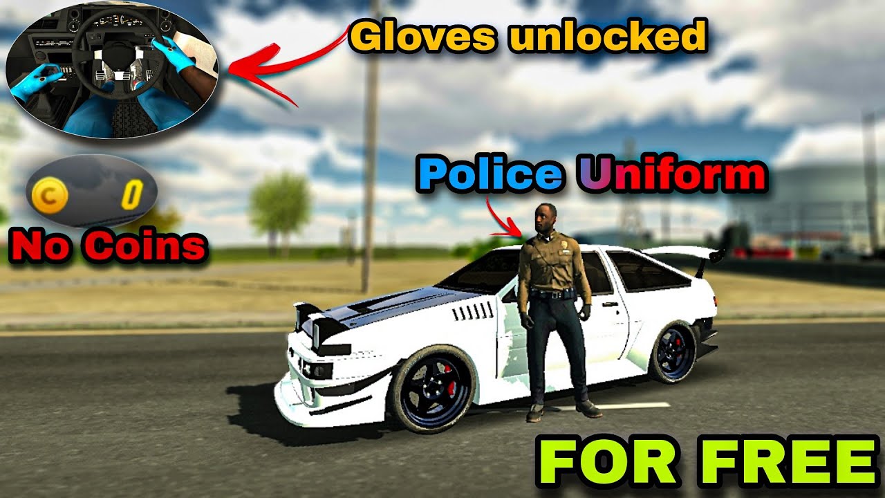 How to get Gloves and Police Uniform for free in Car Parking Multiplayer update 4.7.8