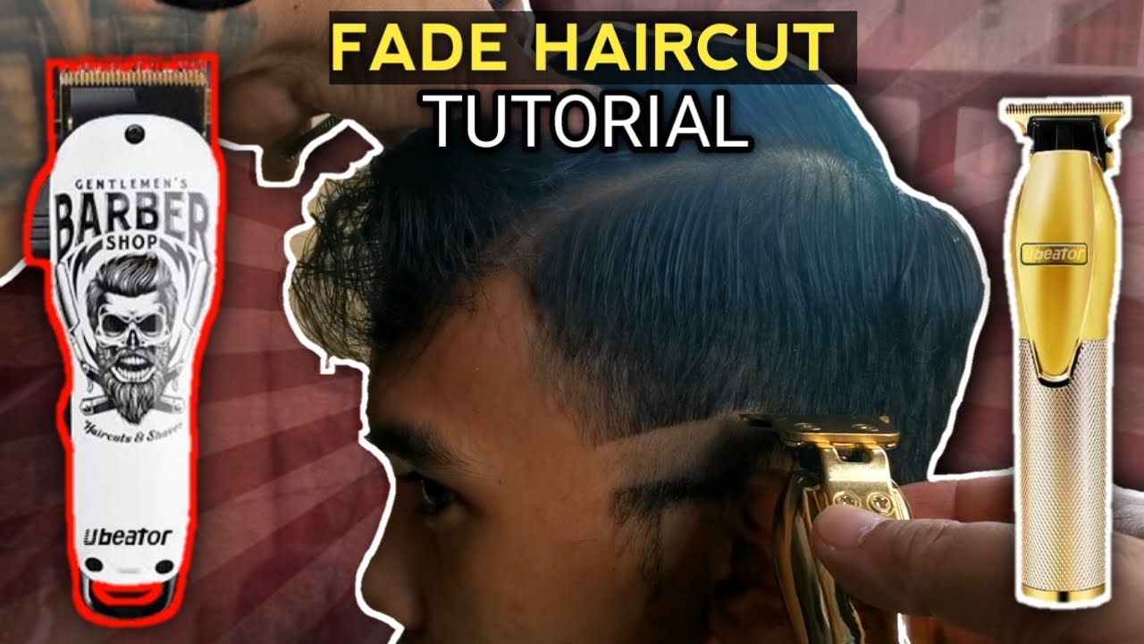 FADE HAIRCUT USING MY UBEATOR CORDLESS CLIPPER AND TRIMMER - TUTORIAL