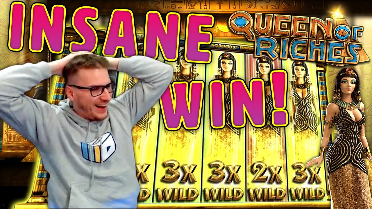 INSANE WIN on Queen of Riches Slot - &pound;10 Bet!