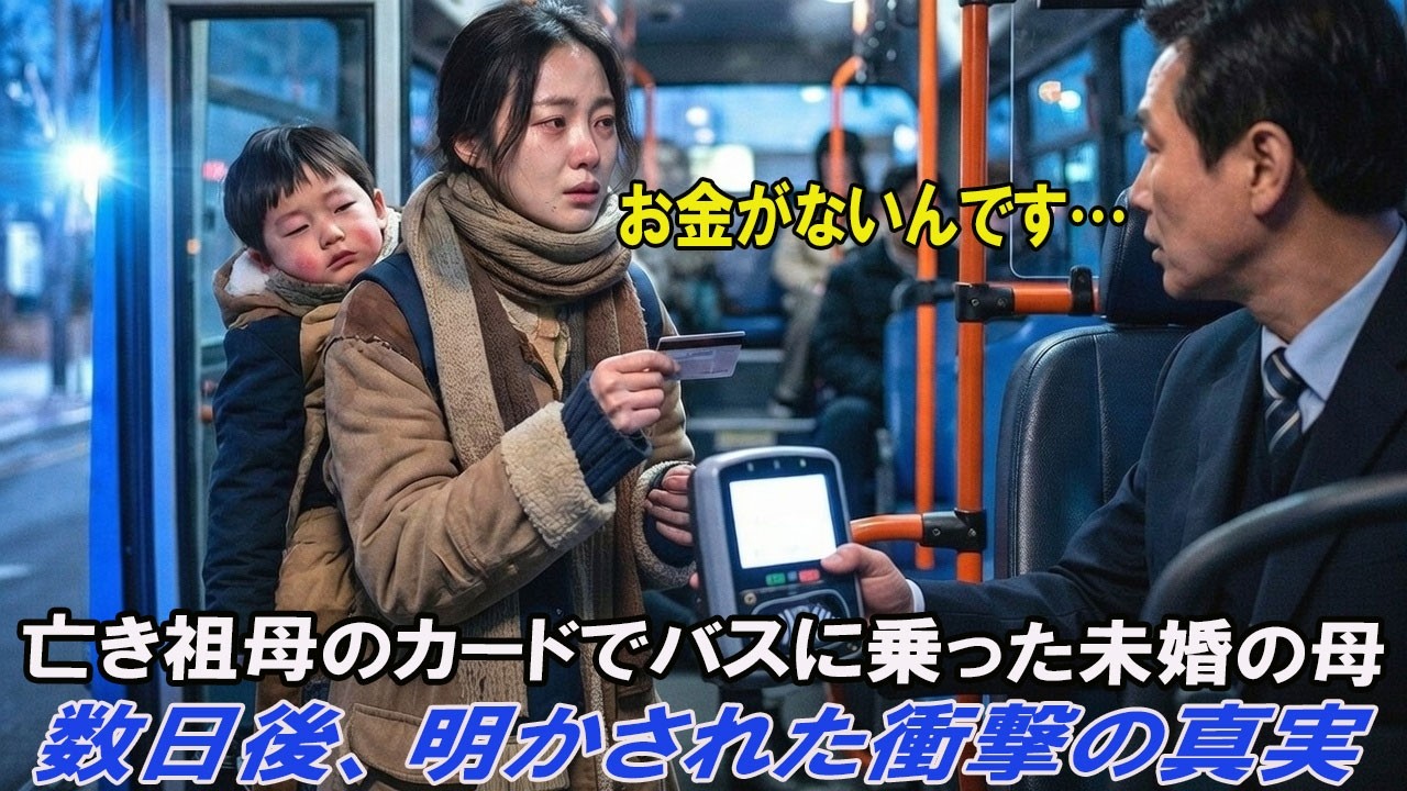 両親に捨てられた未婚の母。亡き祖母のカードでバス代を支払ったその後数日後、彼女の家の前に一人の人物が現れた。ㅣ涙の物語ㅣ感動エピソードㅣ朗読ラジオㅣオーディオブック