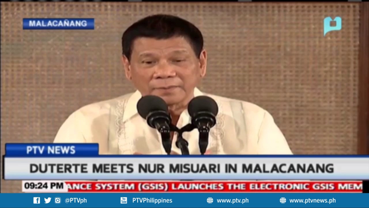 President Duterte meets Nur Misuari in Malacañang