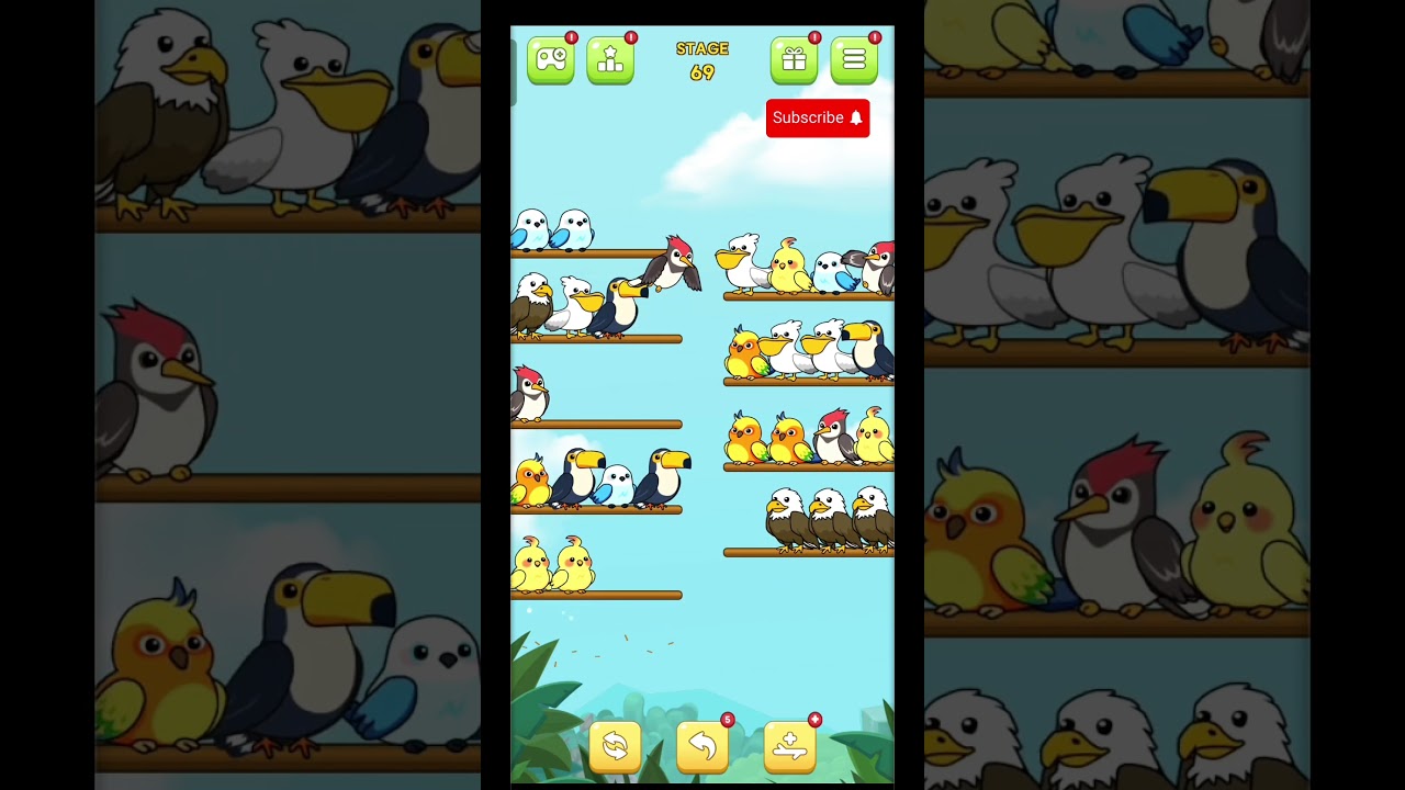 Bird Sort Puzzle 🧩 solve Game 