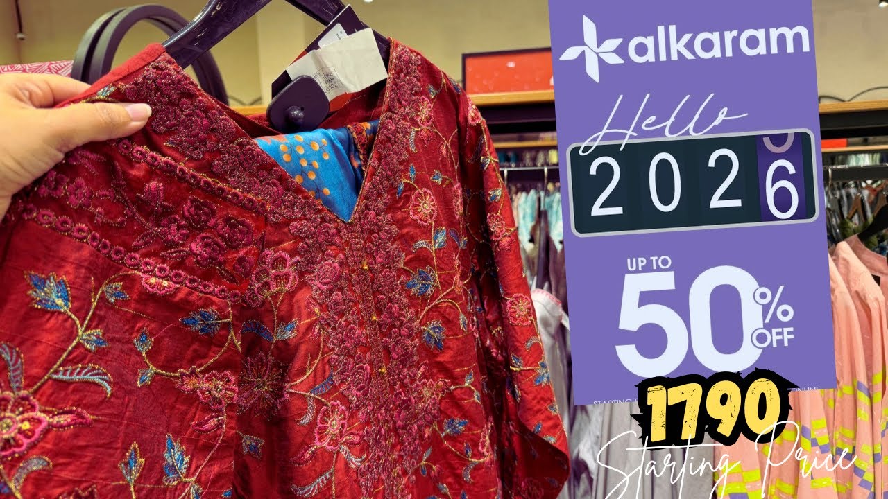 Alkaram Studio Sale 2026 &hearts;️ alkaram Winter Sale &hearts;️