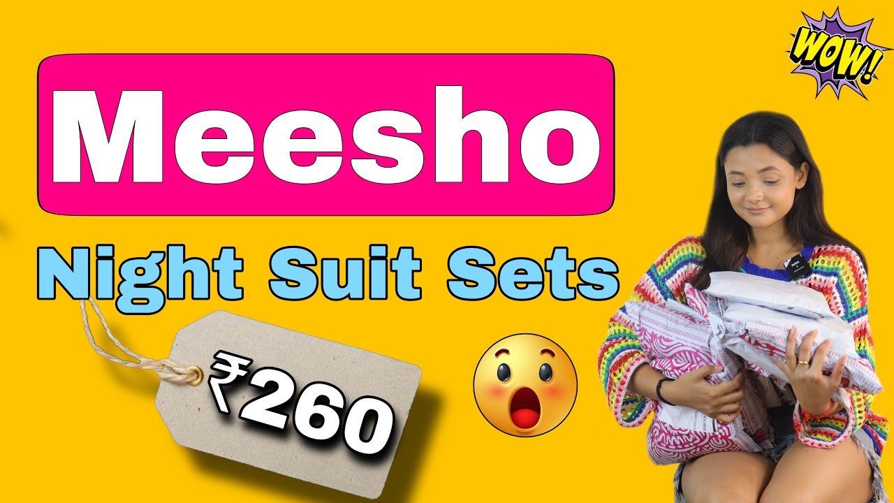Night suit sets From MEESHO ❤️| Starting at ₹260🤩| Honest Review🤫 #tryon #meeshohaul |The Sumedha