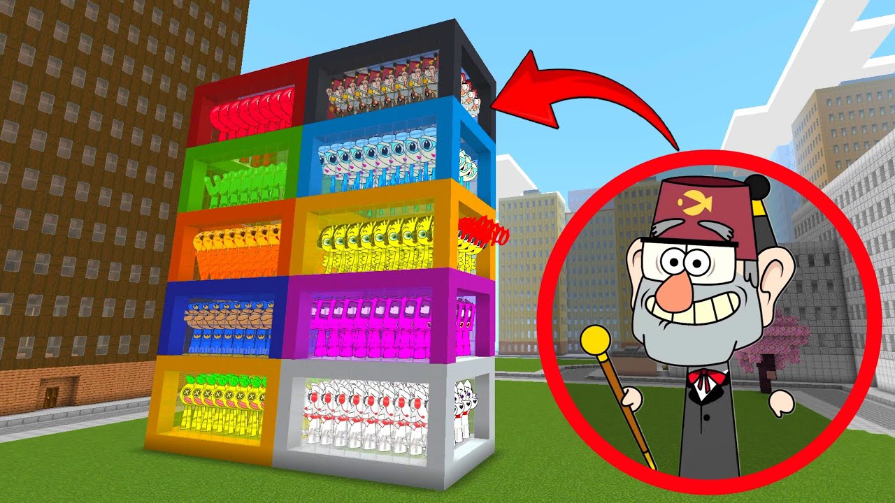 NEW Incredibox Sprunki Oc Stan Pines Added In Colored  Boxes Minecraft PE