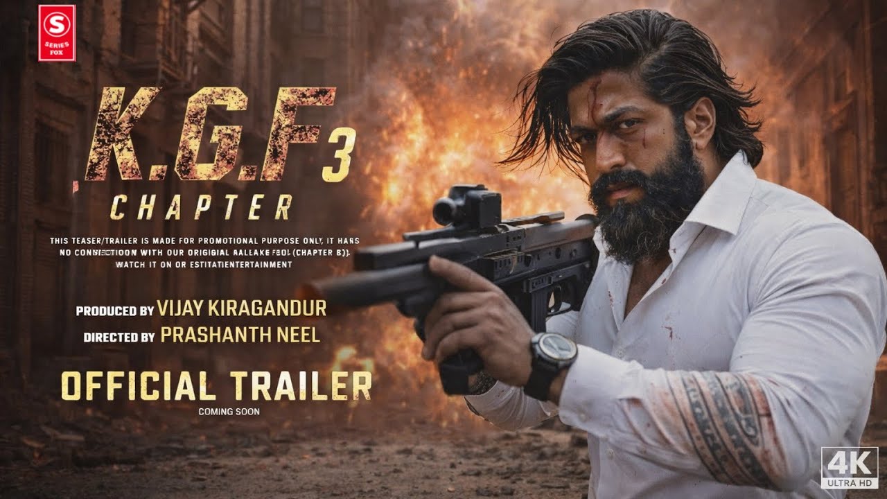 K.G.F: Chapter 3 - Official Trailer | Rocking Star Yash | Prabhas | Prashanth Neel 