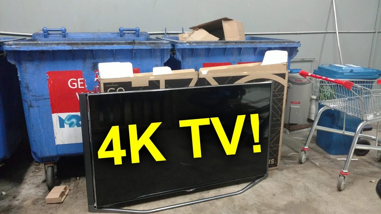 EEVBlog #1145 - Dumpster Diving 4K TV!