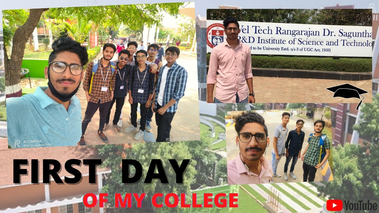 First Day Of College Vlog|| 1st Experience in college || VELTECH University, Chennai 👨🏻‍🎓