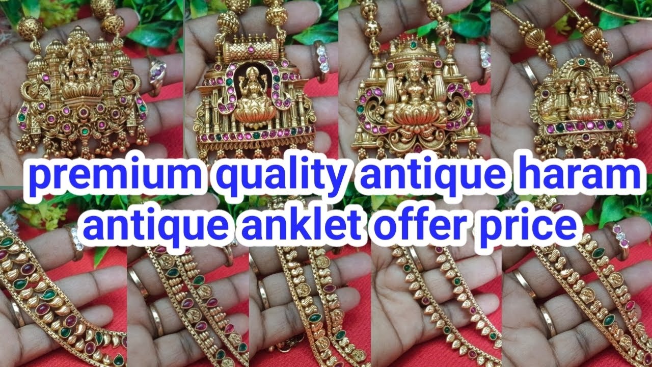 Antique premium quality haram antique anklet offer price with gift offer 8680934277