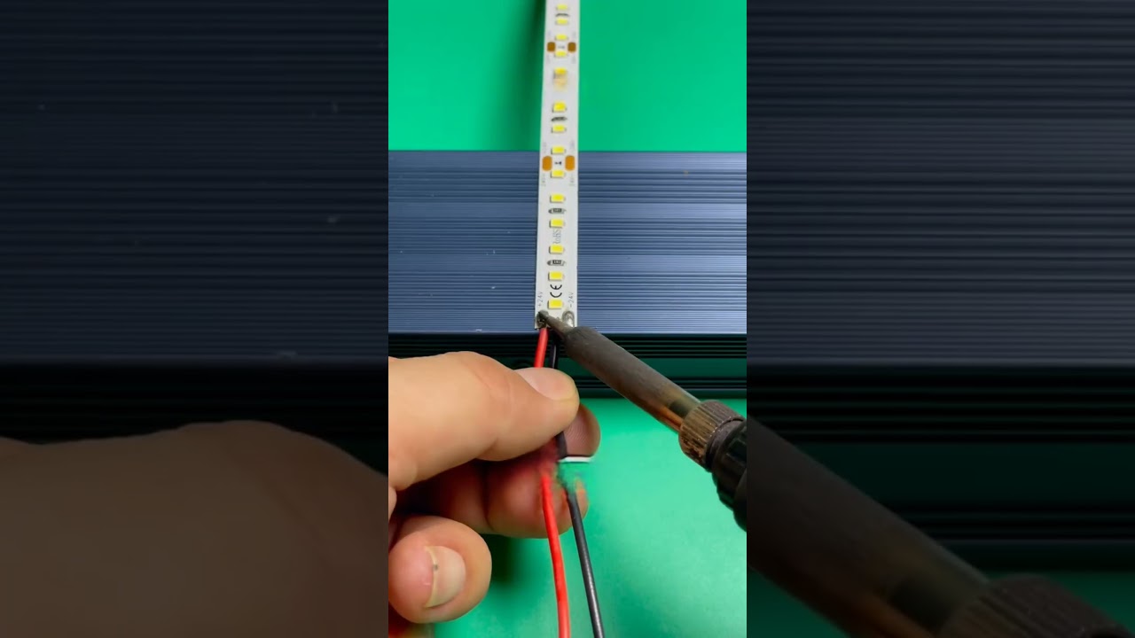No More Loose Wires! LED Strip Soldering Pro Tips 🔥||#soldering #led #shorts #shortvideo
