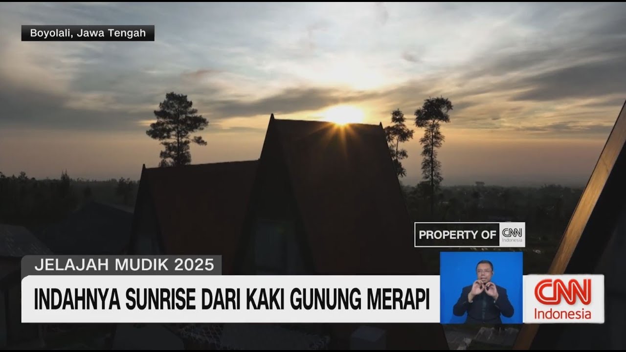 Indahnya Sunsrise Dari Kaki Gunung Merapi