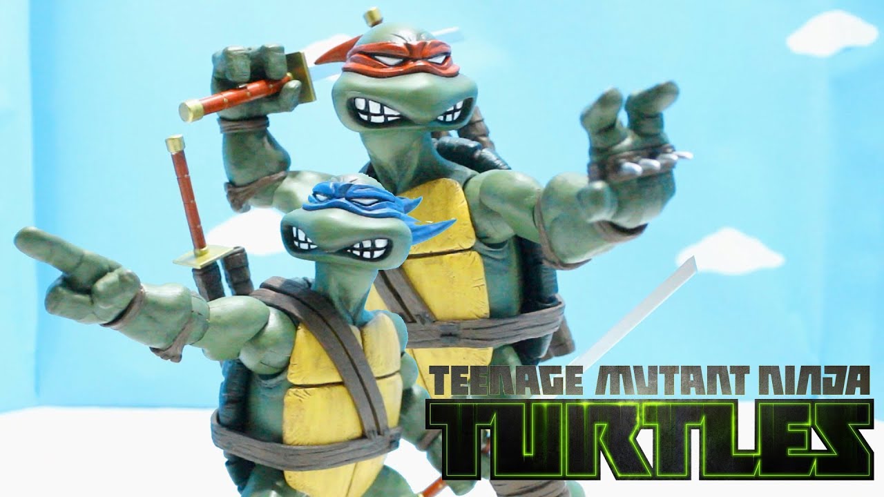 (ESPAÑOL) TORTUGAS NINJA Mirage comics - Leonardo - MONDO - figura - juguete - review - reseña
