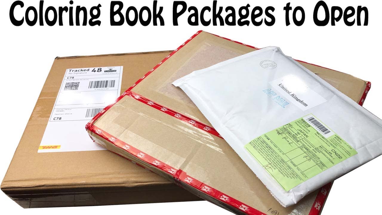 Unboxing Coloring Books from Abroad