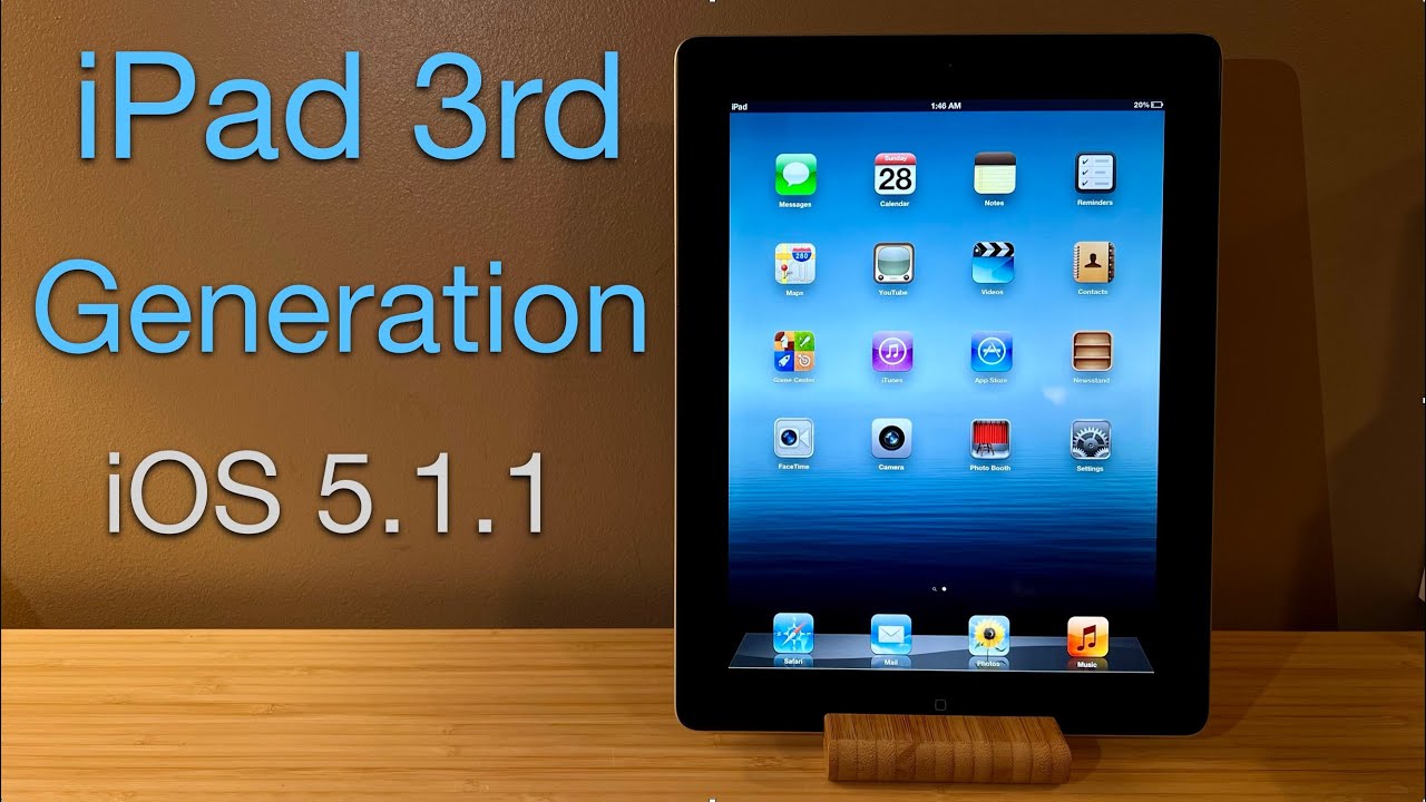 Unboxing an iPad 3 still running iOS 5.1.1