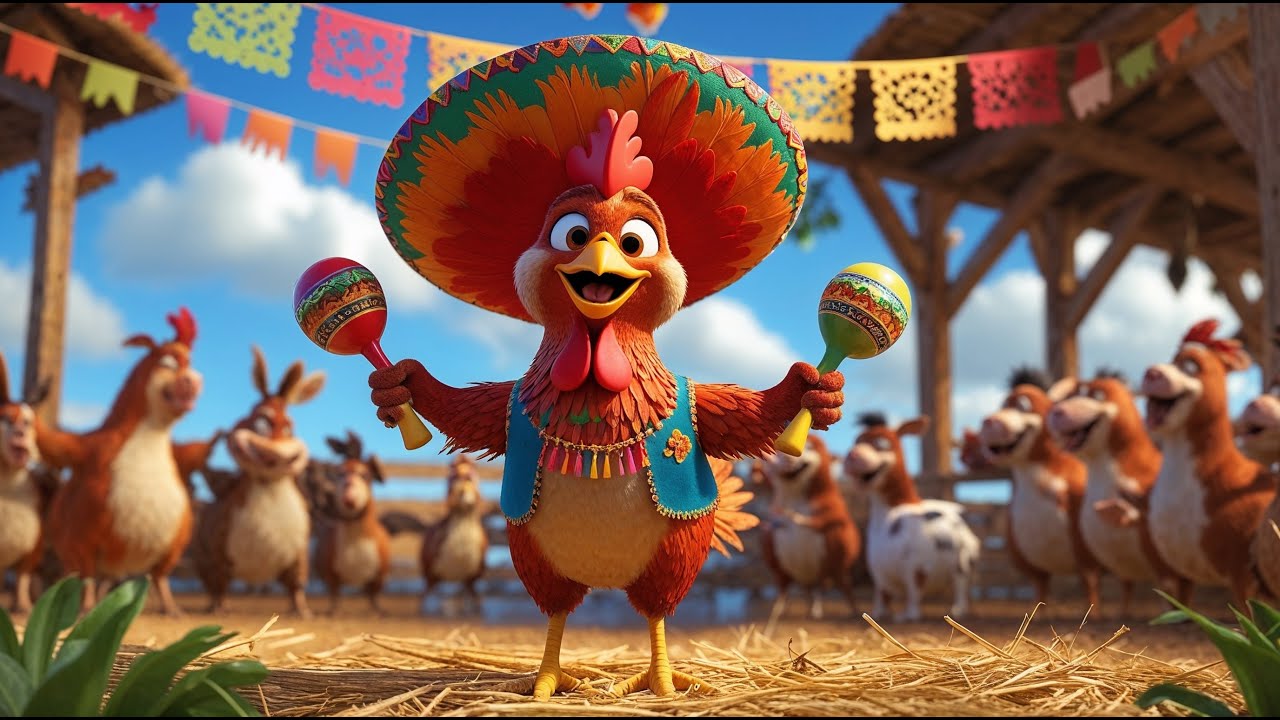 Il Gallo Pepito – Canzone Animata Divertente per Bambini | Vita in Fattoria con Animali!
