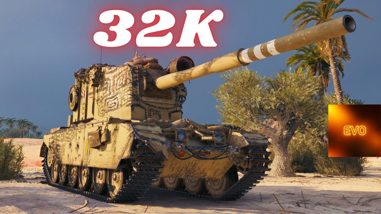 32K Damage with 3x FV4005 Stage II 10K Dmg & 12.5K Dmg &  10K Dmg  World of Tanks