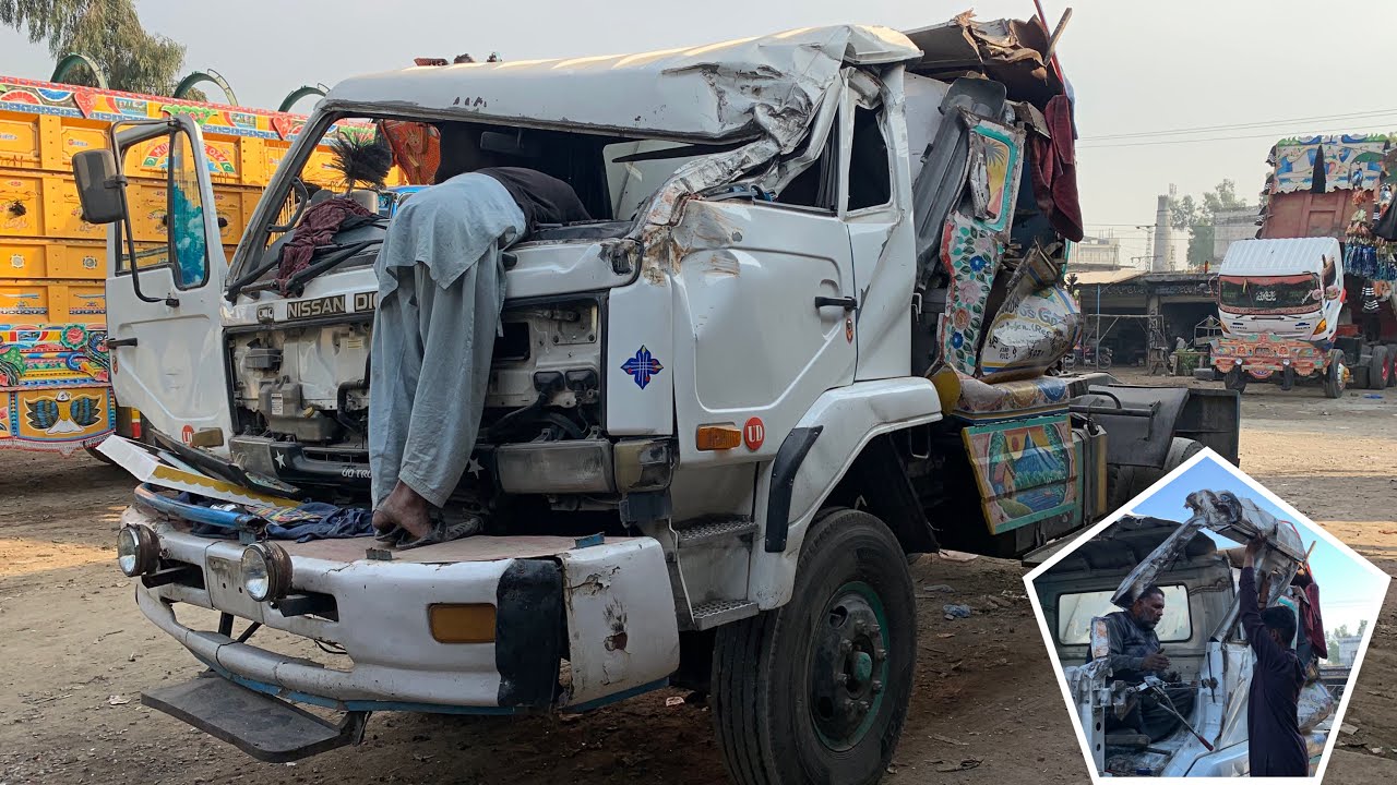 Hino Truck Cabin was Fully Destroyed by Road Accident || Complete Restoration of Truck Cabin