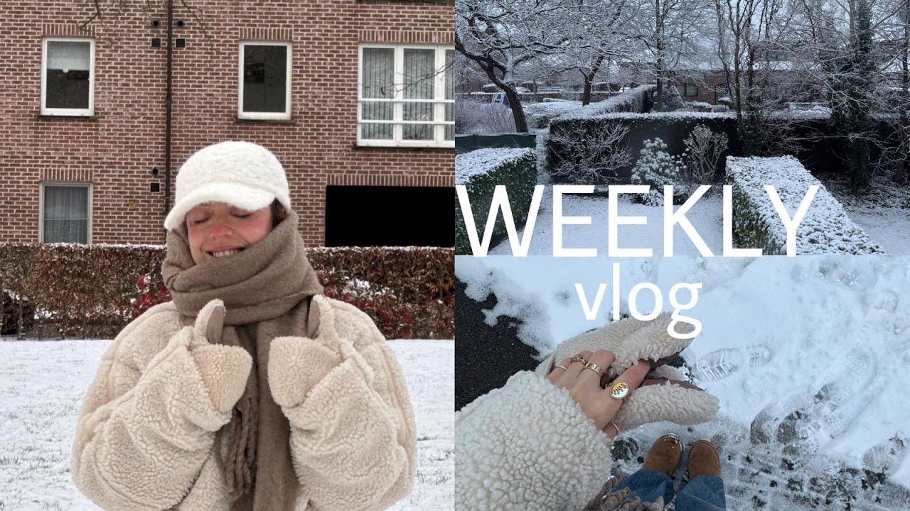 WEEKLY VLOG 👩🏻‍💻 ☃️ ☕️ 💌 I mentalimle kavgalar, karlı bir belçika, sınav hazırlıkları ve kek tarifi