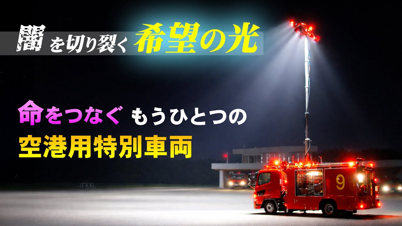 【スゴいぞ！空港消防！】暗闇から命を守る特殊車両！空港用救難照明車を徹底解剖！